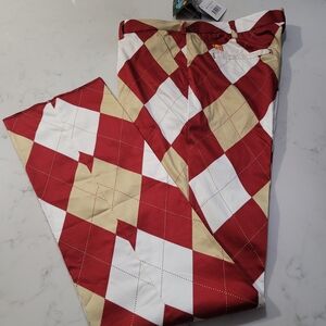 Loudmouth Golf Pants Men's Argyle Diamonds Geometric Jester Funky Bold